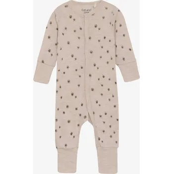 Kojenecký body Dětský overal (pyžamo) z merino vlny CeLaVi - růžový Rose Dust Velikost: 74/80