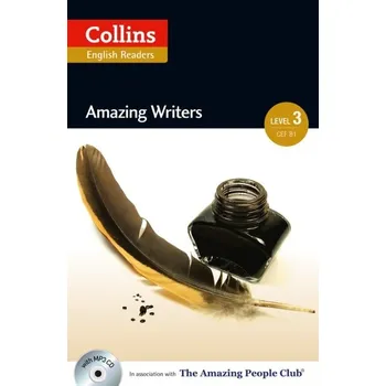Anglický jazyk Collins English Readers: Amazing Writers (B1) + MP3 Audio CD