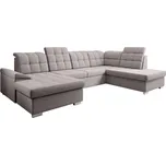 Rozkládací sedací souprava, šedobéžová Taupe, pravá, OREO U