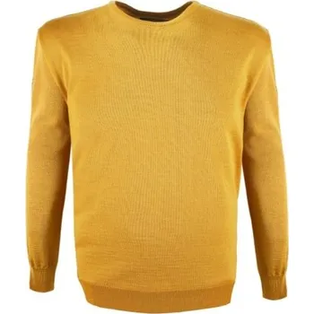 Pánský svetr Kama Merino svetr 4101 102 - žlutá L