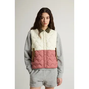 Dámská vesta VESTA WOOLRICH HERITAGE VEST GREENSTONE BLOCK