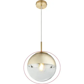 Stínidlo Globo - Náhradní sklo k lustru VARUS E27 zlatá pr. 20 cm