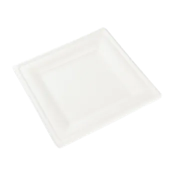 Talíř EcoRevolution Obaly Talíř EKO z cukrové třtiny 20 x 20 cm čtvercový bílý bal/50 ks Balení: 1