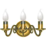 Lemir Nástěnné svítidlo 382/K3 Svícen nástěník 3 ramenný, patina