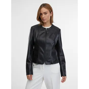 Dámská casual bunda Orsay Dámské Černá dámská koženková bunda ORSAY Černá S (2230729)