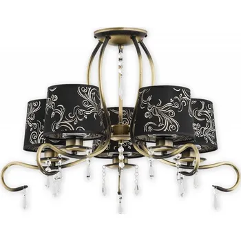 Svítidlo Lemir Lustr do obyváku O2475 W5 PAT Barsa lustr 5 ramenný, patina