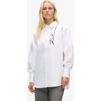 Dámská košile Košile Karl Lagerfeld A4W11014 bílá 00X, vel. 36