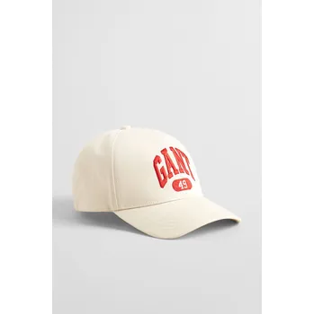 Kšiltovka KŠILTOVKA GANT 49 ARCH BASEBALL CAP CREAM