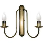 Lemir Nástěnné svítidlo 191/K2 Kandelabr nástěník 2 ramenný, patina