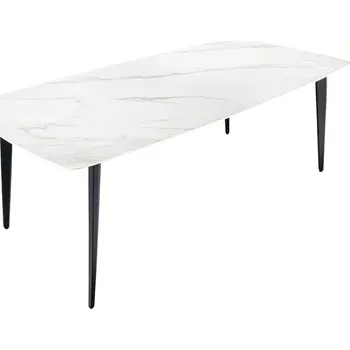 Jídelní stůl Jídelní stůl MILANO 180 CM keramika vzhled bílý mramor