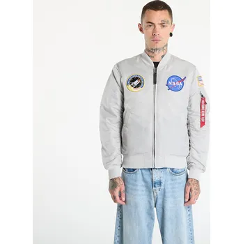 Pánské oblečení Bomber Alpha Industries MA-1 VF Vintage Fit NASA Pastel Grey XXL