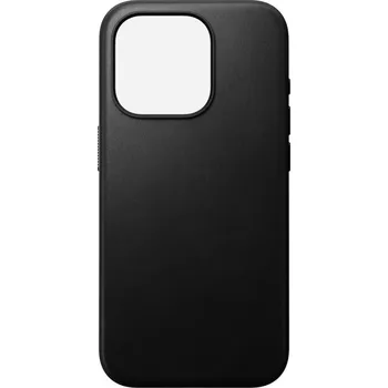 Kožený kryt pro iPhone 15 Pro Nomad Modern - černý
