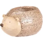 Ježek - zahradní dekorace, obal na květiny, magnesium