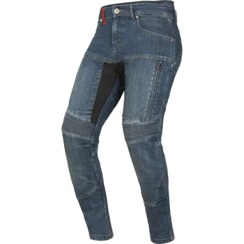 Moto kalhoty Kalhoty, jeansy 505, AYRTON, dámské (slim fit, sepraná modrá) 2026 38/32