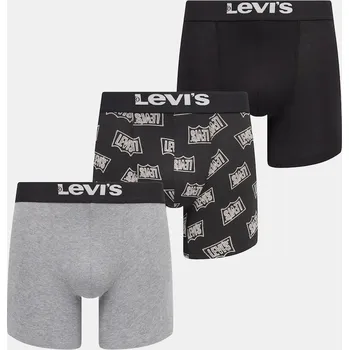 Boxerky Boxerky Levi's 3-pack šedá barva, 37149-1190 37149.1190 90A, vel. XL