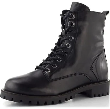 Dámské kozačky Creator šněrovací kotník se zipem Soft black IB 2576 - 38 | P697755