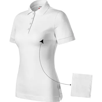 Dámská košile Polokošile Dámská Rimeck® Resist Heavy Polo - Bílá / L, Firemní dárkové předměty s vlastním potiskem