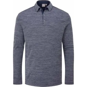 Ping Creek long sleeve pánské polo, navy melange pánské, M