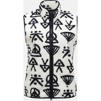 Dámská vesta VESTA PEAK PERFORMANCE W GRAPHIC PILE VEST OFFWHITE