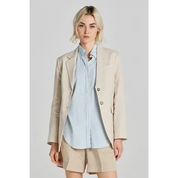 Dámské sako SAKO GANT REG STRETCH LINEN BLAZER SOFT OAT