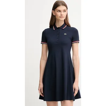 Dámské šaty Šaty Lacoste EF5288 námořnická modř 59X, vel. 36