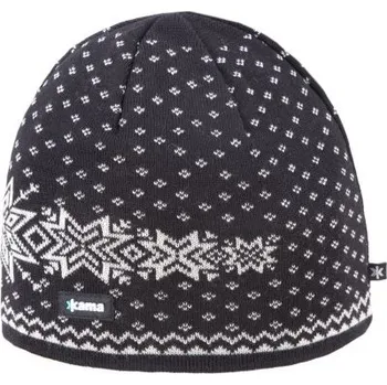 Čepice Kama pletená Merino čepice A128 110 - černá XL