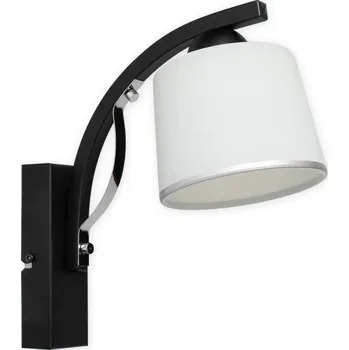 Nástěnné svítidlo Lemir Nástěnné svítidlo O2280 K1 CZA Astred nástěník, černá matná + chrom