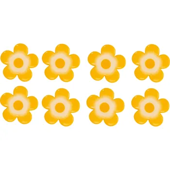 Čokoláda Günthart Žluté kytičky z bílé čokolády 8ks