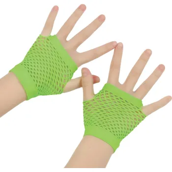 Rukavice Krátké síťované rukavice - zelené