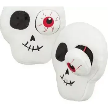 Hračka pro psa TRIXIE Halloween Skull - lebka, plyšová hračka pro psy, 19 cm