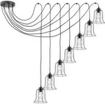 Lemir Závěsné svítidlo na lanku O2727 W7 CZA Zvonek lanko 7, černá matná