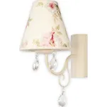 Lemir Nástěnné svítidlo O1960 AB KW Velio nástěník, antická bílá + květy