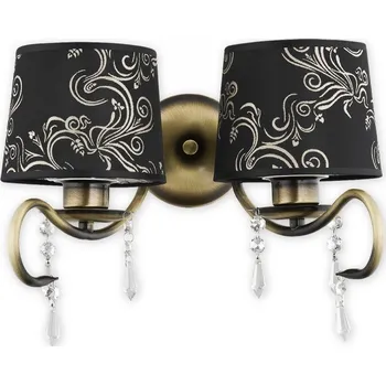 Nástěnné svítidlo Lemir Nástěnné svítidlo O2471 K2 PAT Barsa nástěník 2 ramenný, patina