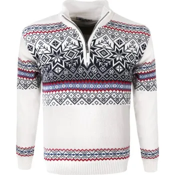 Pánský svetr Kama Merino svetr 3371 101 - přírodně bílá XL