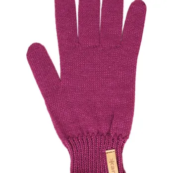 Kama pletené Merino rukavice RB209 144 - purpurová S