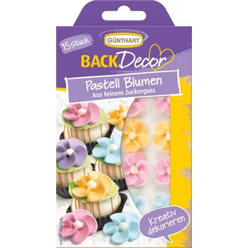 Čokoláda Günthart Cukrové pastelové kytičky 15ks