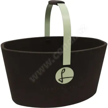 Cestovní taška Milovaný košík černý s pastelově malvovou - LIEBLINGSKORB Basic deep black pastell malve