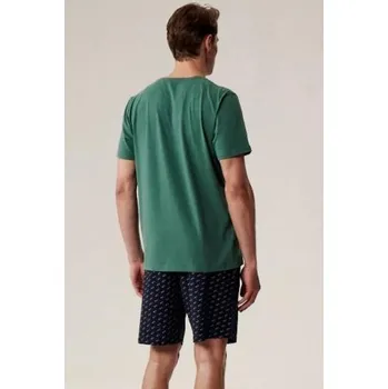 Pánské pyžamo Pánské pyžamo Atlantic NMP-395 - bavlna Zelená S