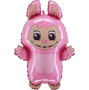 Balónek GRABO Balonek fóliový Labubu růžový, 80 cm