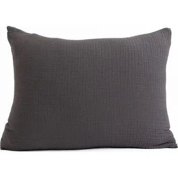 Povlak na polštářek Mušelínový povlak na polštář 50 x 70 cm - Alexia tmavě šedá
