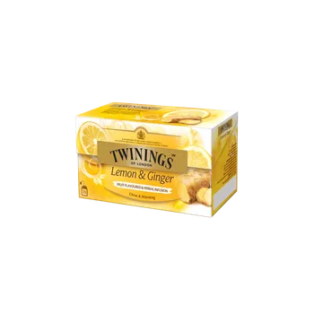 Čaj TWININGS Ovocný čaj CITRÓN & ZÁZVOR 25 x1,5 g