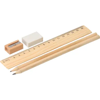 Dřevěná hračka Dřevěná školní sada