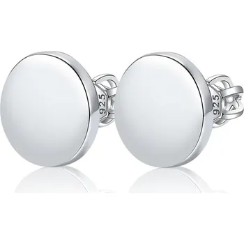 Náušnice NUBIS® Stříbrné šroubovací náušnice placičky - NB-3222