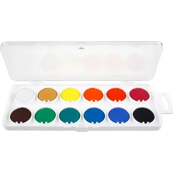 Výtvarná barva barvy vodové 30mm Tempus 12 barev