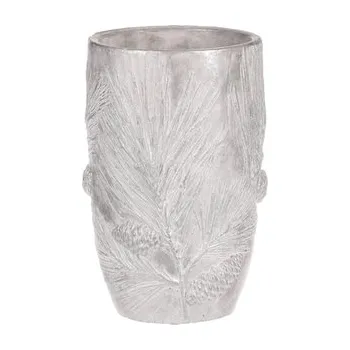 Váza Váza na květiny, motiv borovice, betonová. (cs)