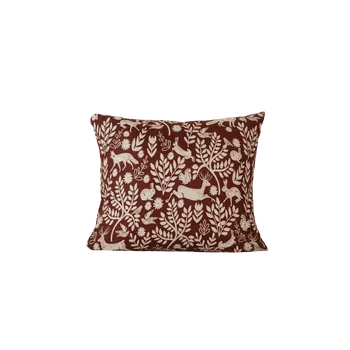 Povlak na dekorativní polštářek Povlak na polštář z mikrovlákna FOREST ANIMALS 70x90 cm, hnědý