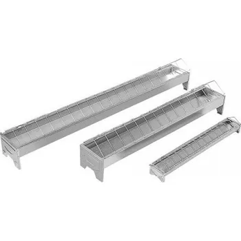 Krmítko pro ptáka Krmítko pro drůbež žlabové, pozinkované Rozměr: 13 x 100 cm