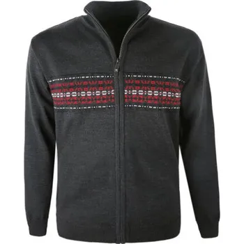 Pánský svetr Kama Merino svetr 4115 111 - tmavě šedá L