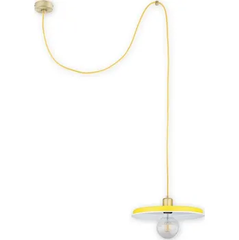 Svítidlo Lemir Závěsné svítidlo na lanku O2831 W1 PAT + ZOL [M] ZTS lanko 1, patina +