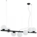 Lemir Lustr do obyváku O2917 W7 CZA Osso závěsný lustr 7 ramenný, černá matn